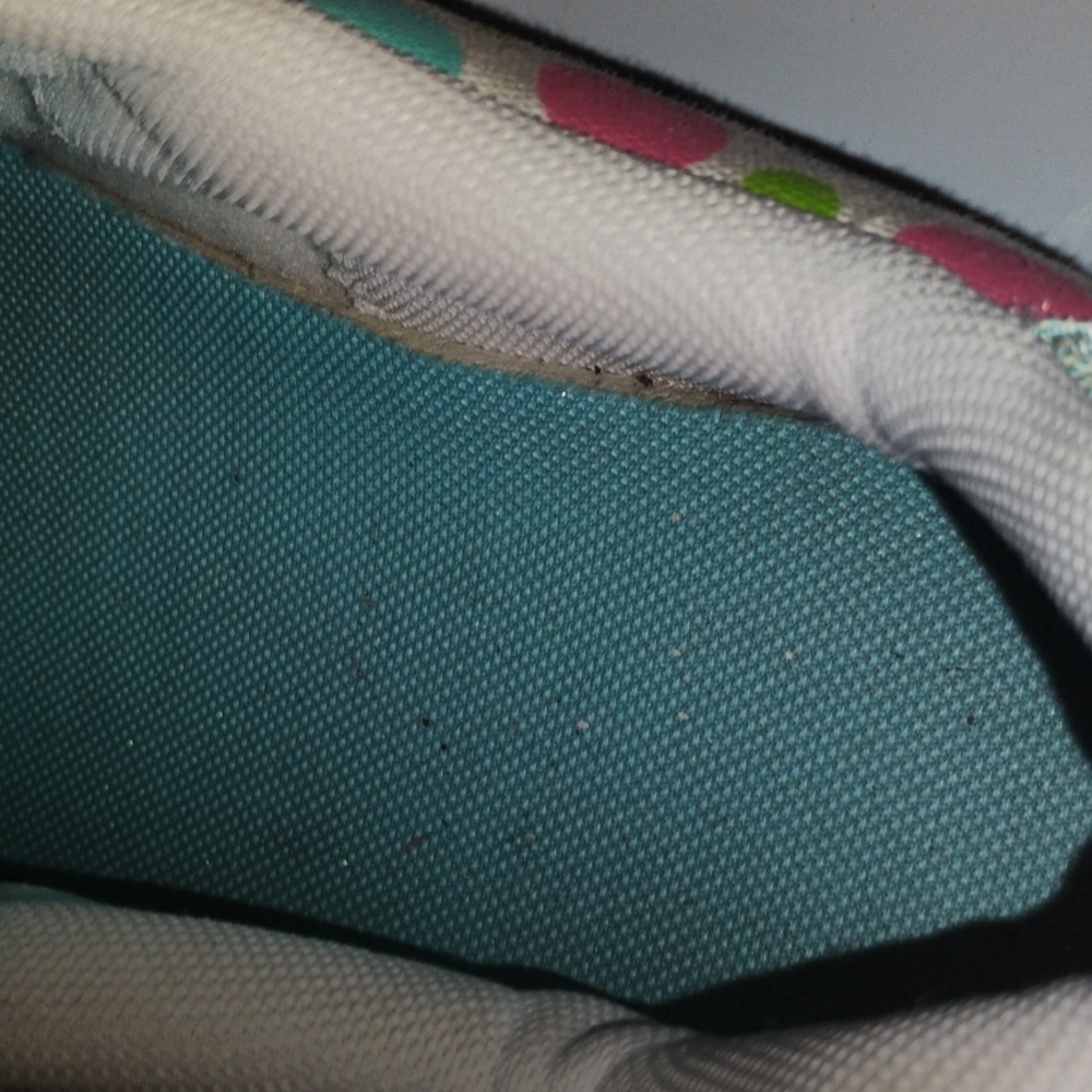 DC  Sneakers - Cream, Green, and Pink Polka Dots - Picture 11 of 11